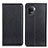 Leather Case Stands Flip Cover Holder N01P for Oppo A94 4G Black