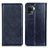 Leather Case Stands Flip Cover Holder N01P for Oppo A94 4G Blue