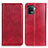 Leather Case Stands Flip Cover Holder N01P for Oppo A94 4G Red