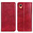 Leather Case Stands Flip Cover Holder N01P for Samsung Galaxy A22 5G SC-56B Red