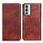 Leather Case Stands Flip Cover Holder N01P for Samsung Galaxy F13 4G Brown