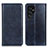 Leather Case Stands Flip Cover Holder N01P for Samsung Galaxy S23 Ultra 5G Blue