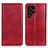 Leather Case Stands Flip Cover Holder N01P for Samsung Galaxy S23 Ultra 5G Red
