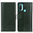 Leather Case Stands Flip Cover Holder N02P for Motorola Moto E20 Green