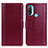 Leather Case Stands Flip Cover Holder N02P for Motorola Moto E20 Red