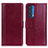 Leather Case Stands Flip Cover Holder N02P for Motorola Moto Edge (2021) 5G Red