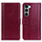 Leather Case Stands Flip Cover Holder N02P for Motorola Moto Edge S30 5G Red
