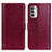 Leather Case Stands Flip Cover Holder N02P for Motorola Moto G Stylus (2022) 4G Red