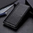 Leather Case Stands Flip Cover Holder N02P for Motorola Moto G30 Black