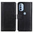 Leather Case Stands Flip Cover Holder N02P for Motorola Moto G41