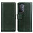 Leather Case Stands Flip Cover Holder N02P for OnePlus Nord N200 5G Green