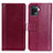 Leather Case Stands Flip Cover Holder N02P for Oppo A94 4G Red