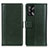 Leather Case Stands Flip Cover Holder N02P for Oppo A95 4G Green