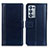 Leather Case Stands Flip Cover Holder N02P for Oppo Reno6 Pro 5G Blue