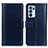 Leather Case Stands Flip Cover Holder N02P for Oppo Reno6 Pro 5G India Blue
