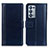 Leather Case Stands Flip Cover Holder N02P for Oppo Reno6 Pro+ Plus 5G Blue