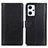 Leather Case Stands Flip Cover Holder N02P for Oppo Reno7 A Black