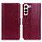 Leather Case Stands Flip Cover Holder N02P for Samsung Galaxy S23 Plus 5G Red