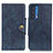 Leather Case Stands Flip Cover Holder N03P for Motorola Moto Edge (2021) 5G Blue