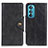 Leather Case Stands Flip Cover Holder N03P for Motorola Moto Edge 30 5G Black