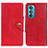 Leather Case Stands Flip Cover Holder N03P for Motorola Moto Edge 30 5G Red