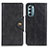 Leather Case Stands Flip Cover Holder N03P for Motorola Moto G Stylus (2022) 4G Black