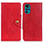 Leather Case Stands Flip Cover Holder N03P for Motorola Moto G22 Red