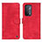 Leather Case Stands Flip Cover Holder N03P for OnePlus Nord N200 5G Red