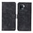 Leather Case Stands Flip Cover Holder N03P for Oppo A94 4G Black