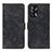 Leather Case Stands Flip Cover Holder N03P for Oppo A95 4G Black