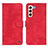 Leather Case Stands Flip Cover Holder N03P for Samsung Galaxy S23 Plus 5G Red
