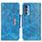 Leather Case Stands Flip Cover Holder N04P for Motorola Moto Edge 20 Pro 5G Sky Blue