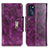 Leather Case Stands Flip Cover Holder N04P for Motorola Moto G 5G (2022) Purple