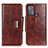 Leather Case Stands Flip Cover Holder N04P for Motorola Moto G50