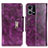 Leather Case Stands Flip Cover Holder N04P for Oppo F21s Pro 4G Purple