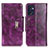 Leather Case Stands Flip Cover Holder N04P for Oppo Reno7 5G Purple