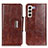 Leather Case Stands Flip Cover Holder N04P for Samsung Galaxy S21 5G