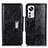 Leather Case Stands Flip Cover Holder N04P for Xiaomi Mi 12 Lite 5G Black