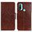 Leather Case Stands Flip Cover Holder N05P for Motorola Moto E30