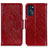 Leather Case Stands Flip Cover Holder N05P for Motorola Moto G 5G (2022) Red