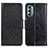 Leather Case Stands Flip Cover Holder N05P for Motorola Moto G Stylus (2022) 4G Black