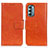 Leather Case Stands Flip Cover Holder N05P for Motorola Moto G Stylus (2022) 5G Orange