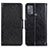 Leather Case Stands Flip Cover Holder N05P for Motorola Moto G50 Black