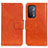 Leather Case Stands Flip Cover Holder N05P for OnePlus Nord N200 5G Orange