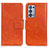 Leather Case Stands Flip Cover Holder N05P for Oppo Reno6 Pro+ Plus 5G Orange