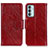 Leather Case Stands Flip Cover Holder N05P for Samsung Galaxy F13 4G Red