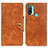 Leather Case Stands Flip Cover Holder N06P for Motorola Moto E20
