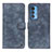 Leather Case Stands Flip Cover Holder N06P for Motorola Moto Edge 20 Pro 5G Blue