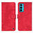 Leather Case Stands Flip Cover Holder N06P for Motorola Moto Edge Lite 5G Red