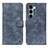 Leather Case Stands Flip Cover Holder N06P for Motorola Moto Edge S30 5G Blue